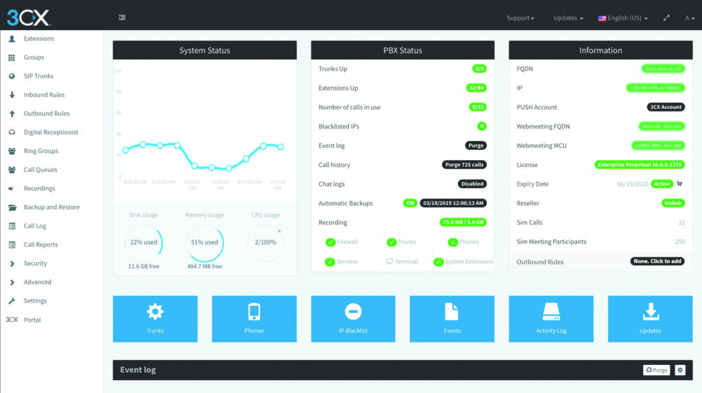 3CX Management Console